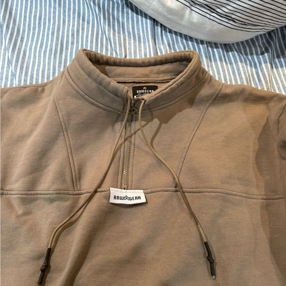 Rawgear quarter zip crew neck.
